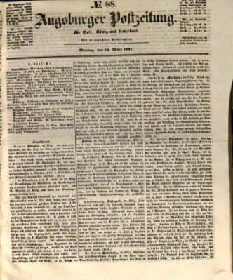 Augsburger Postzeitung Montag 29. März 1847