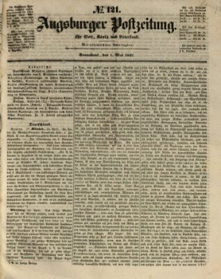 Augsburger Postzeitung Samstag 1. Mai 1847