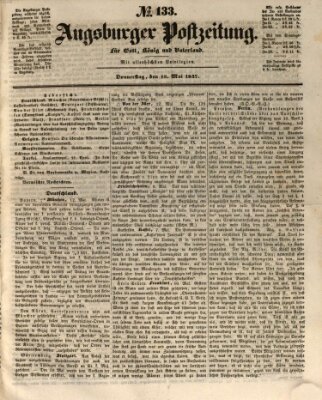 Augsburger Postzeitung Donnerstag 13. Mai 1847