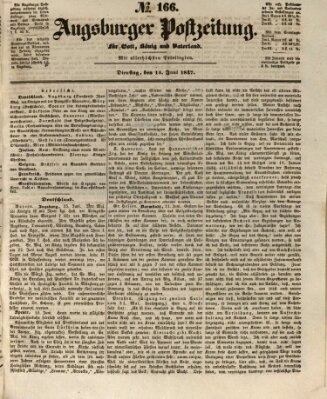 Augsburger Postzeitung Dienstag 15. Juni 1847