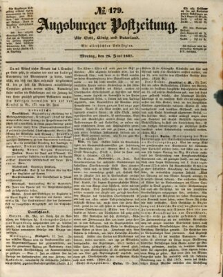 Augsburger Postzeitung Montag 28. Juni 1847