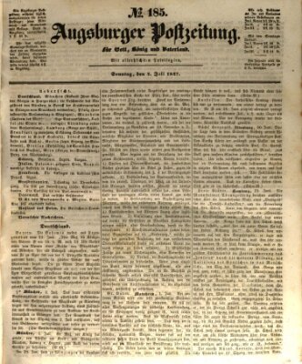 Augsburger Postzeitung Sonntag 4. Juli 1847