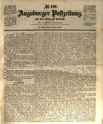 Augsburger Postzeitung Dienstag 6. Juli 1847