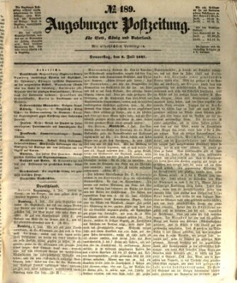 Augsburger Postzeitung Donnerstag 8. Juli 1847