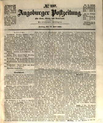 Augsburger Postzeitung Freitag 16. Juli 1847