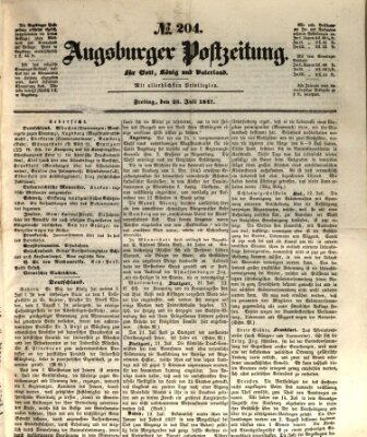 Augsburger Postzeitung Freitag 23. Juli 1847