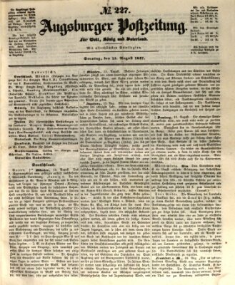 Augsburger Postzeitung Sonntag 15. August 1847