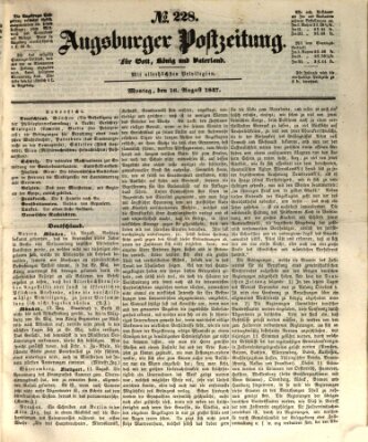 Augsburger Postzeitung Montag 16. August 1847