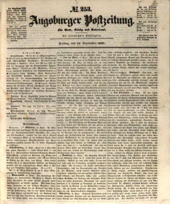 Augsburger Postzeitung Freitag 10. September 1847