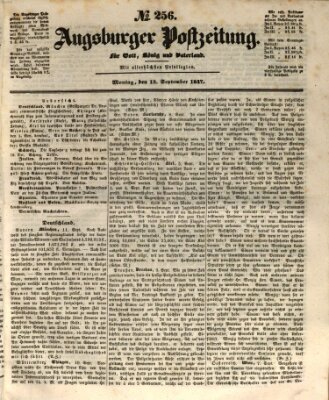 Augsburger Postzeitung Montag 13. September 1847