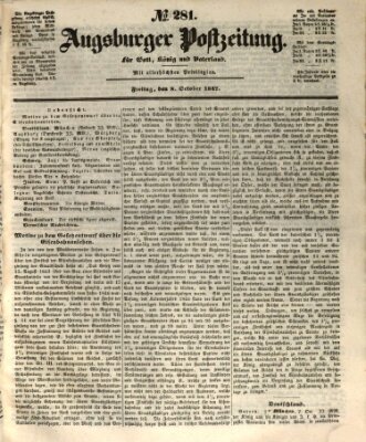 Augsburger Postzeitung Freitag 8. Oktober 1847