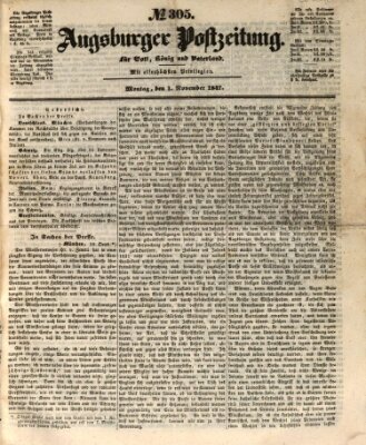 Augsburger Postzeitung Montag 1. November 1847