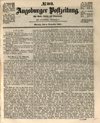 Augsburger Postzeitung Montag 8. November 1847