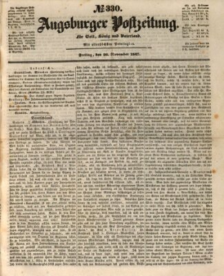 Augsburger Postzeitung Freitag 26. November 1847