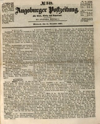 Augsburger Postzeitung Mittwoch 15. Dezember 1847