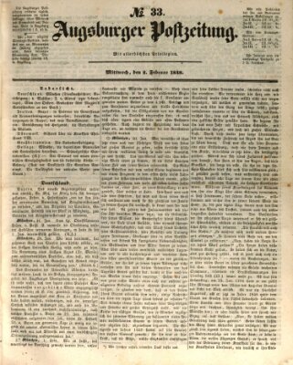 Augsburger Postzeitung Mittwoch 2. Februar 1848