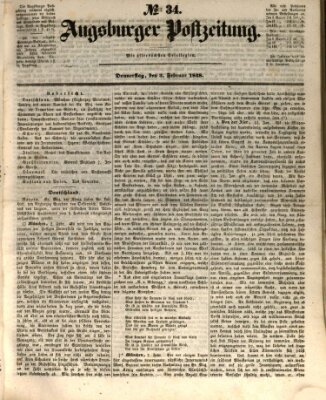 Augsburger Postzeitung Donnerstag 3. Februar 1848