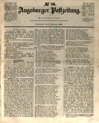 Augsburger Postzeitung Samstag 5. Februar 1848