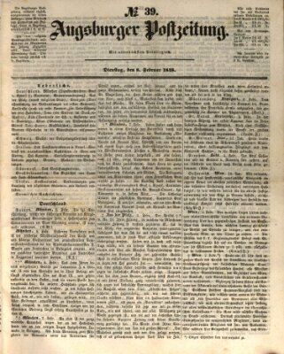 Augsburger Postzeitung Dienstag 8. Februar 1848