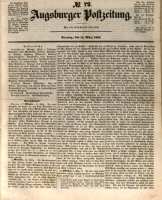 Augsburger Postzeitung Sonntag 12. März 1848
