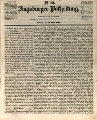 Augsburger Postzeitung Montag 13. März 1848