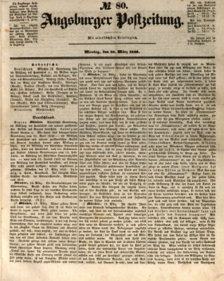 Augsburger Postzeitung Montag 20. März 1848
