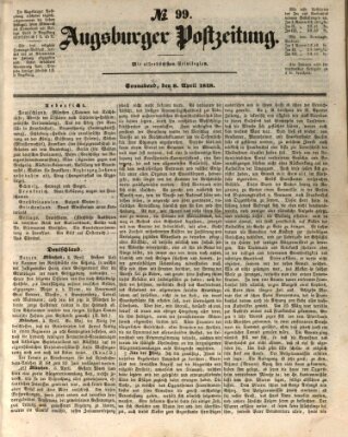 Augsburger Postzeitung Samstag 8. April 1848