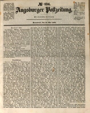 Augsburger Postzeitung Samstag 13. Mai 1848