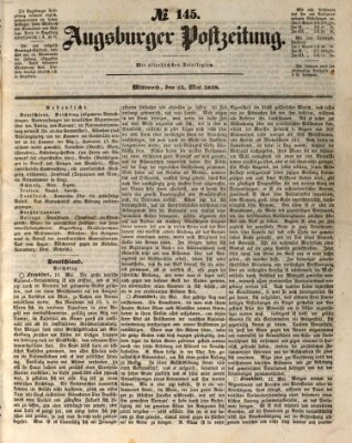 Augsburger Postzeitung Mittwoch 24. Mai 1848