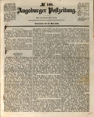 Augsburger Postzeitung Samstag 27. Mai 1848