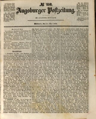 Augsburger Postzeitung Mittwoch 31. Mai 1848