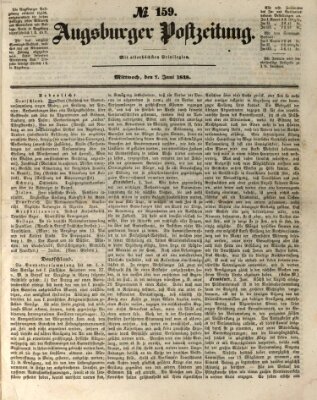 Augsburger Postzeitung Mittwoch 7. Juni 1848