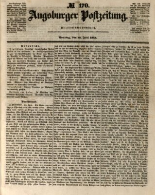 Augsburger Postzeitung Sonntag 18. Juni 1848