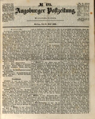 Augsburger Postzeitung Freitag 23. Juni 1848