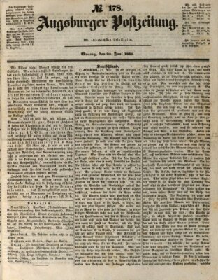 Augsburger Postzeitung Montag 26. Juni 1848