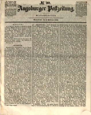 Augsburger Postzeitung Samstag 3. Februar 1849