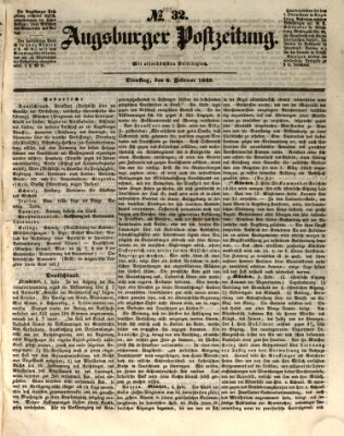 Augsburger Postzeitung Dienstag 6. Februar 1849