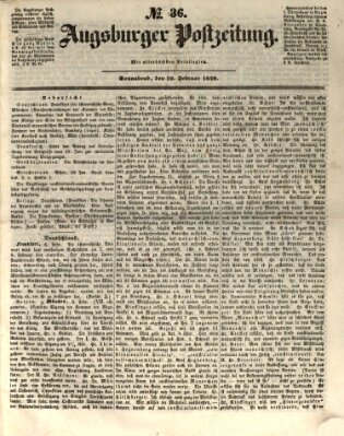 Augsburger Postzeitung Samstag 10. Februar 1849