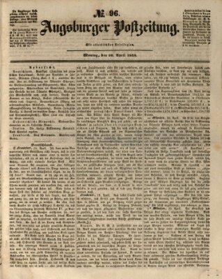 Augsburger Postzeitung Montag 23. April 1849