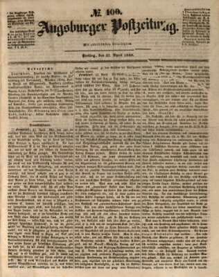 Augsburger Postzeitung Freitag 27. April 1849