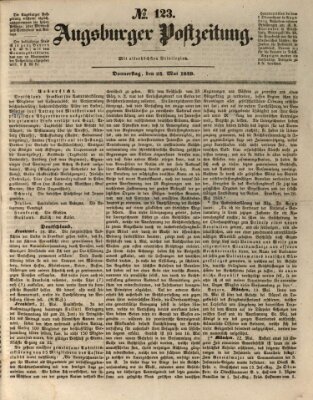 Augsburger Postzeitung Donnerstag 24. Mai 1849