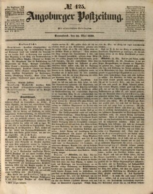 Augsburger Postzeitung Samstag 26. Mai 1849