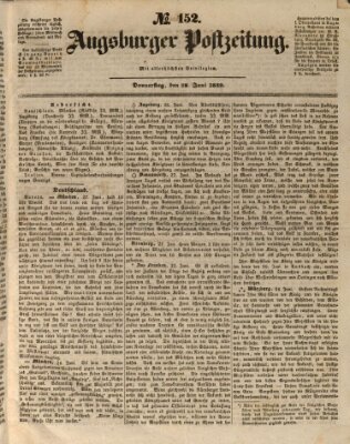 Augsburger Postzeitung Donnerstag 28. Juni 1849