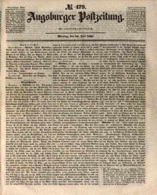 Augsburger Postzeitung Montag 30. Juli 1849