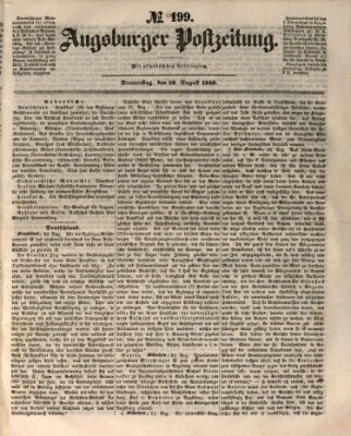 Augsburger Postzeitung Donnerstag 23. August 1849