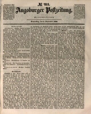 Augsburger Postzeitung Donnerstag 6. September 1849