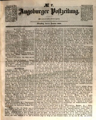 Augsburger Postzeitung Dienstag 8. Januar 1850