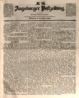 Augsburger Postzeitung Mittwoch 6. Februar 1850