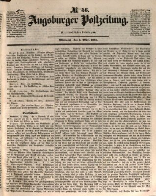 Augsburger Postzeitung Mittwoch 6. März 1850