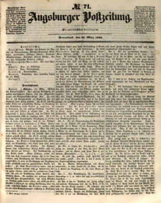 Augsburger Postzeitung Samstag 23. März 1850